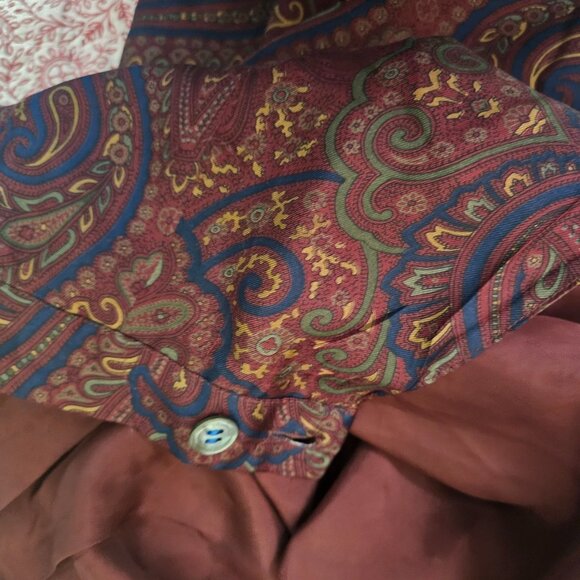 Vtg Geoffrey Alexander By Private Agenda Womens Silk Maxi Skirt Paisley Sz 14 - Picture 5 of 11